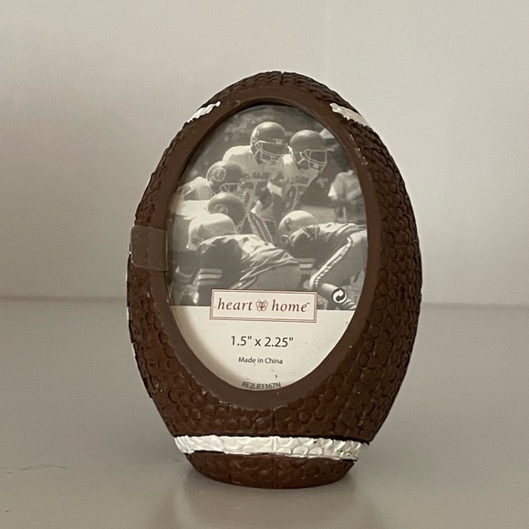 Football Shaped Picture Frame - Picture 1 of 2